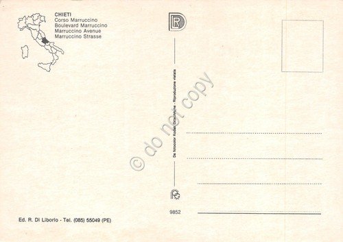 Cartolina Chieti Corso Marruccino Il Mesaggero negozi auto case anni … | Immagine Gallery 2