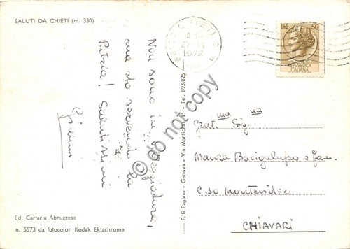 Cartolina Chieti Saluti da Vedutine (Altre tematiche)