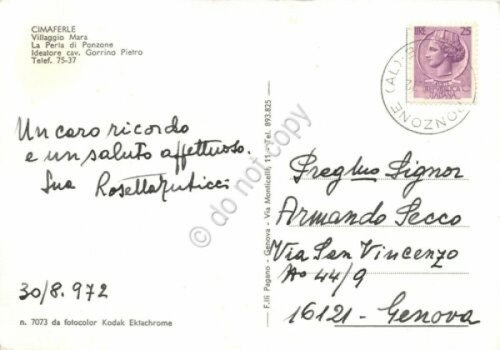 Cartolina Cimaferle Villaggio Mara Vedute varie 1972