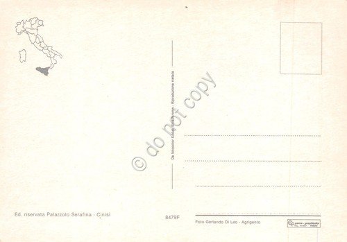 Cartolina Cinisi Grafica vedute varie panorama paese Anni '70 | Immagine Gallery 2
