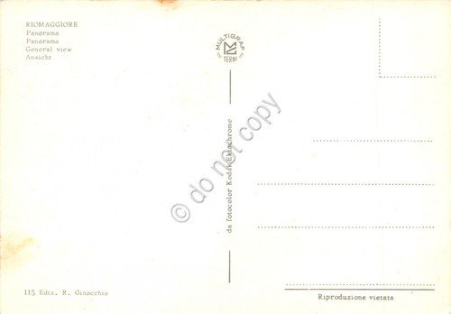 Cartolina Cinque Terre Riomaggiore panorama (La Spezia) | Immagine Gallery 2