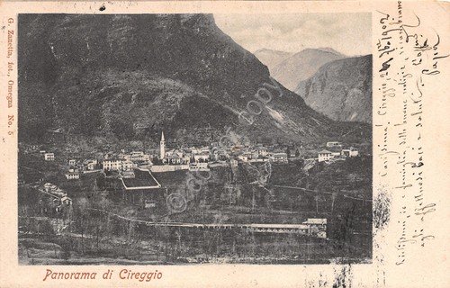 Cartolina Cireggio panorama 1902 | Immagine principale