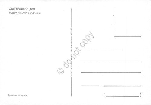 Cartolina Cisternino Piazza Vittorio Emanuele macelleria negozi animata anni '80 | Immagine Gallery 2