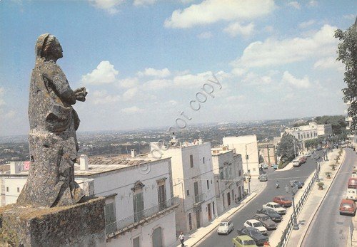 Cartolina Cisternino Via San Quirico dall'alto anni '80