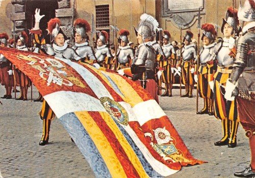 Cartolina Citt? del Vaticano Guardie Svizzere 1989 (Roma)
