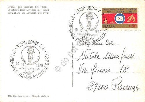 Cartolina Cividale del Friuli 5 vedute