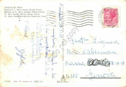 Cartolina Cividale del Friuli Basilica S. Maria Assunta Interno 1969 … | Immagine Gallery 2
