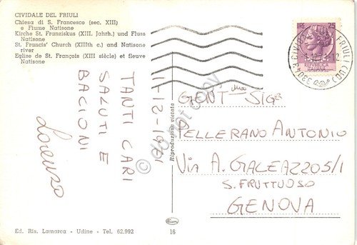 Cartolina Cividale del Friuli Chiesa S. Francesco e fiume Natisone … | Immagine Gallery 2