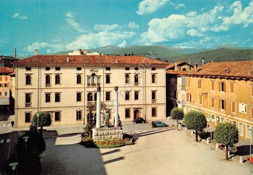 Cartolina Cividale del Friuli Piazza Ristori 1970