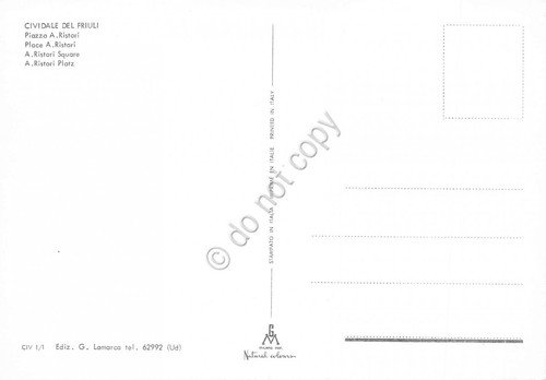 Cartolina Cividale del Friuli Piazza Ristori | Immagine Gallery 2