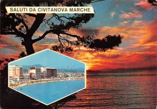 Cartolina Civitanova Marche vedute varie 1971 (Macerata)