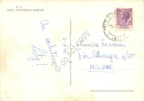 Cartolina Civitanova Marche vedute varie 1971 (Macerata)