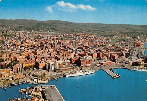 Cartolina Civitavecchia Panorama Aereo 1983