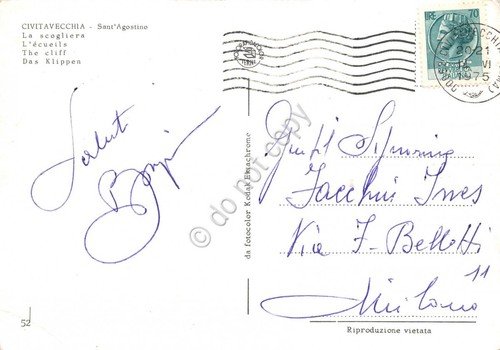 Cartolina Civitavecchia Sant' Agostino Scogliera e litorale 1975 (Roma) | Immagine Gallery 2
