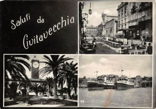 Cartolina Civitavecchia vedute varie | Immagine principale