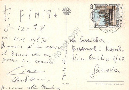 Cartolina Civitavecchia Vedutine e mappa 1978 (Roma)