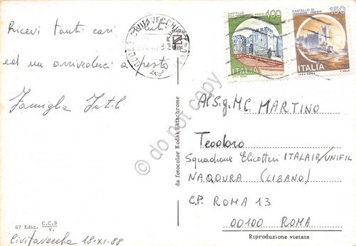 Cartolina Civitavecchia vedutine navi 1988 | Immagine Gallery 2