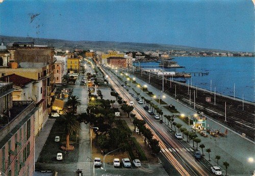 Cartolina Civitavecchia Viale Garibaldi 1972