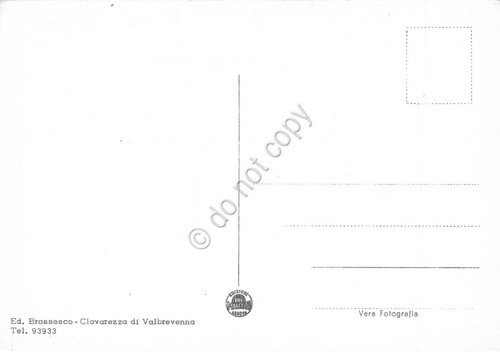 Cartolina Clavalezza di Valbrevenna panorama anni '50