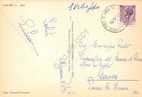 Cartolina Claviere Chiesa 1970 (Torino) | Immagine Gallery 2