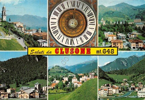 Cartolina Clusone vedute (Bergamo) | Immagine principale