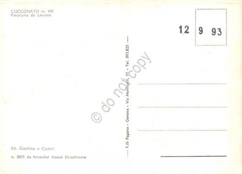 Cartolina Cocconato Panorama di Levante | Immagine Gallery 2