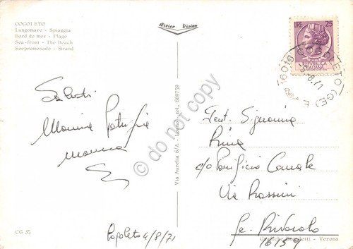 Cartolina Cogoleto Lungomare e spiaggia 1971 (Genova) | Immagine Gallery 2