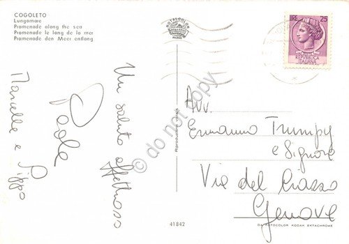 Cartolina Cogoleto Lungomare spiaggia auto (Genova) | Immagine Gallery 2