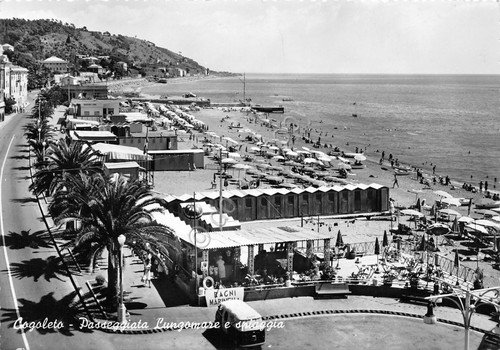 Cartolina Cogoleto Lungomare timbro a targhetta Festival Balletto Parchi Nervi