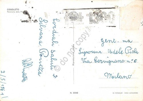 Cartolina Cogoleto Panorama 1961 (Genova) | Immagine Gallery 2