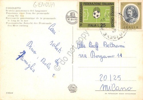 Cartolina Cogoleto scorcio panoramico lungomare stabilimento balneare | Immagine Gallery 2