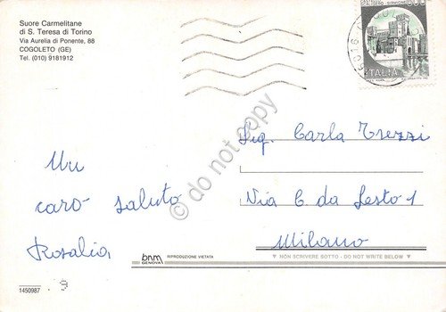 Cartolina Cogoleto Suore Carmelitane di S. Teresa di Torino | Immagine Gallery 2