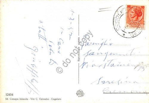 Cartolina Cogoleto Vedutine 1957