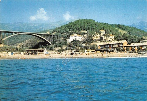 Cartolina Cogoleto Villa Divin Redentore Suore Carmelitane vista dal mare …