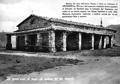 Cartolina Colfiorito Resti dell'antica Pistia 1962 | Immagine principale