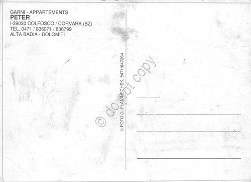 Cartolina Colfosco Corvara Garni Appartements Peter Grinze | Immagine Gallery 2