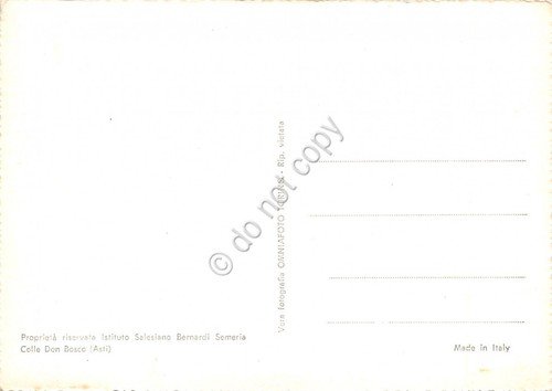 Cartolina Colle Don Bosco vedute Istituto Bernardi Semeria