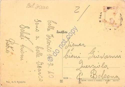 Cartolina Colle Isarco sul Brennero Panorama 1940 (Bolzano)