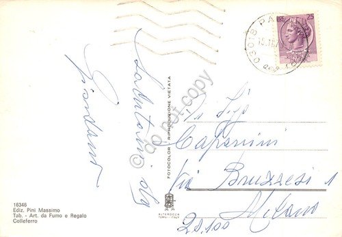 Cartolina Colleferro vedute varie paese case strada chiesa 1973 | Immagine Gallery 2