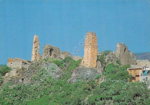 Cartolina Collesano Ruderi del Castello (Palermo)