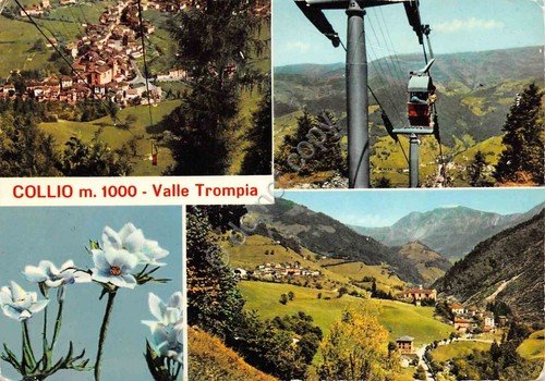 Cartolina Collio Valle Trompia vedute varie 1968 | Immagine principale