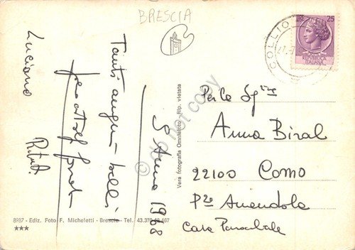 Cartolina Collio Valle Trompia vedute varie 1968 | Immagine Gallery 2