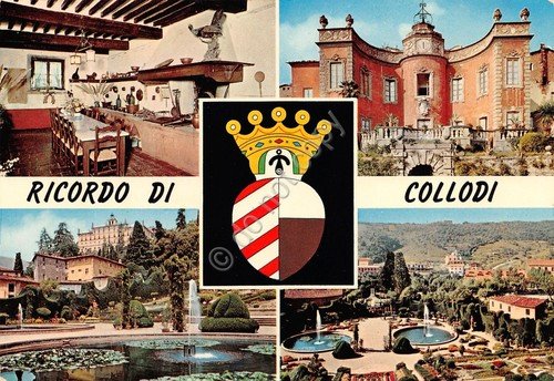 Cartolina Collodi vedute varie e stemma (Pistoia) | Immagine principale