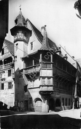 Cartolina Colmar la Maison Pfister pubblicità Vanilone al retro 1957 | Immagine principale