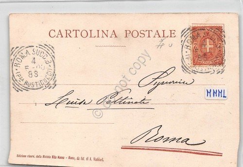 Cartolina commemorativa Esposizione Arte e lavori femminili nel teatro Bambole