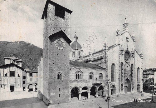 Cartolina Como Duomo 1962