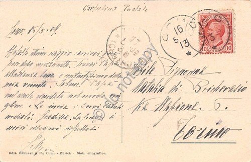 Cartolina Como Duomo Porta della rana Ed Brunner 1909 | Immagine Gallery 2