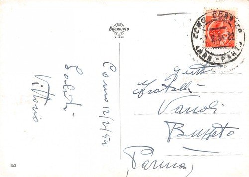 Cartolina Como Imbarcadero e Brunate 1954 | Immagine Gallery 2