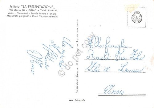 Cartolina Como Istituto La Presentazione | Immagine Gallery 2