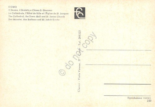 Cartolina Como Lungo lago animata 1967 | Immagine Gallery 2